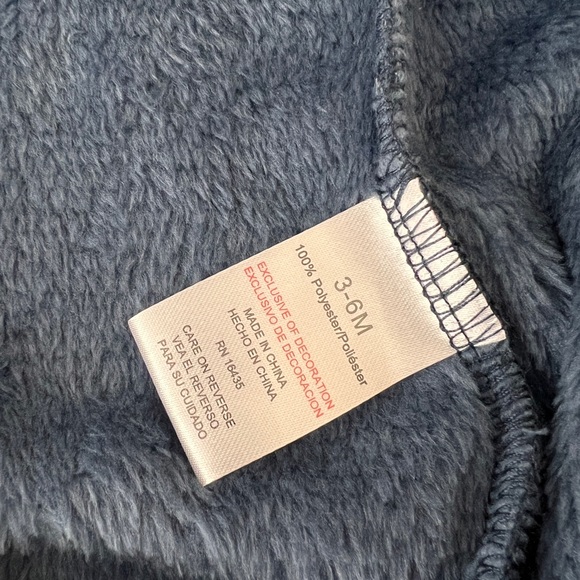 NWT TAHARI Baby Pram Fuzzy Hooded Onesie - Picture 3 of 6